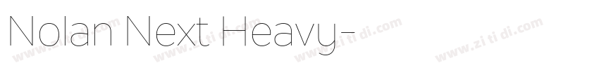 Nolan Next Heavy字体转换